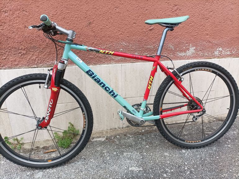 Used Bianchi Bianchi Custom Shimano Deore XT 2000 Mountainbike, Verde — image 2 of 12