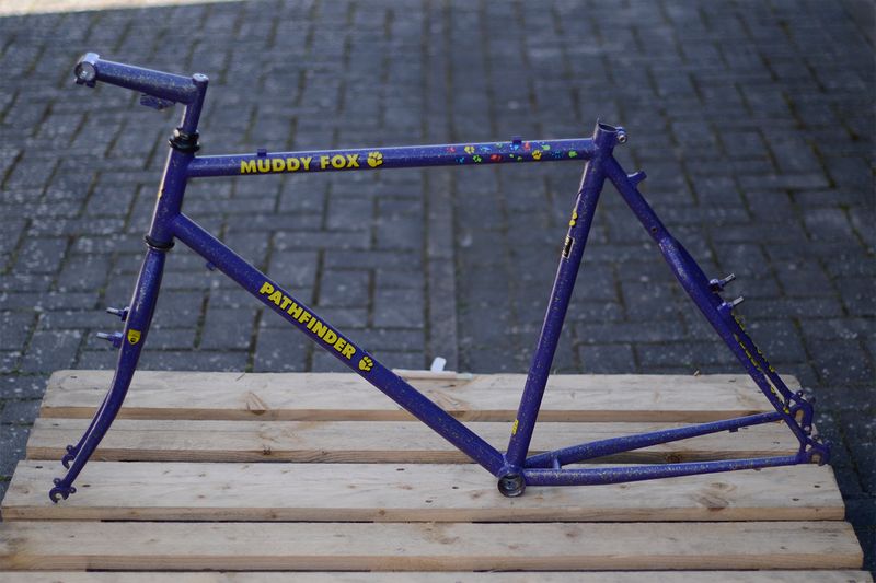 Used Muddy Fox Pathfinder Vintage MTB Frameset 54cm Tange Cr-Mo Steel - Restomod / Bikepacking Project Bike Frameset 1989 MTB
