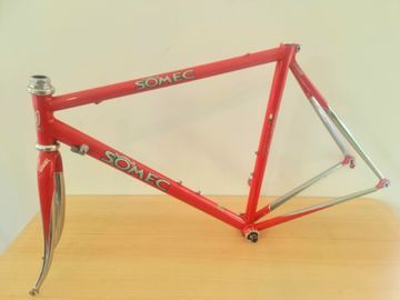 Used Somec Custom Frameset 1992 Road & Gravel, Red — image 9 of 14