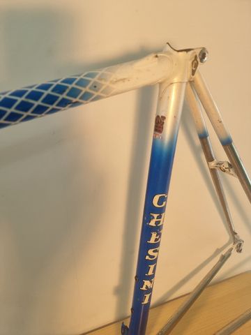 Gebrauchtes Chesini X-UNO Frameset 1988 Road & Gravel, Weiß — Bild 10 von 10