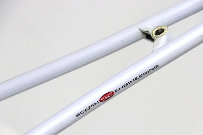 Used SCAPIN KS PRO ROAD COLUMBUS NEMO TEAM BALLAN 98 REPLICA Frameset 1998 Road & Gravel, White — image 6 of 19