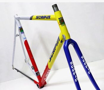 Used SCAPIN KS PRO ROAD COLUMBUS NEMO TEAM BALLAN 98 REPLICA Frameset 1998 Road & Gravel, White — image 2 of 19