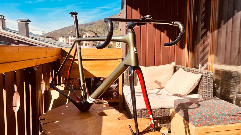 Used Cannondale Synapse Carbon Hi-MOD Red eTap AXS 2021 Frameset 2021 Road & Gravel, Green — image 6 of 6