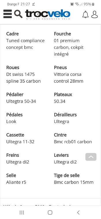 Used BMC Roadmachine 01 THREE 2018 2018 Road & Gravel — image 6 of 12