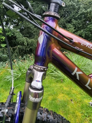 Gebrauchtes Klein Custom Shimano XTR 2002 Mountainbike, Hellgrau — Bild 20 von 27