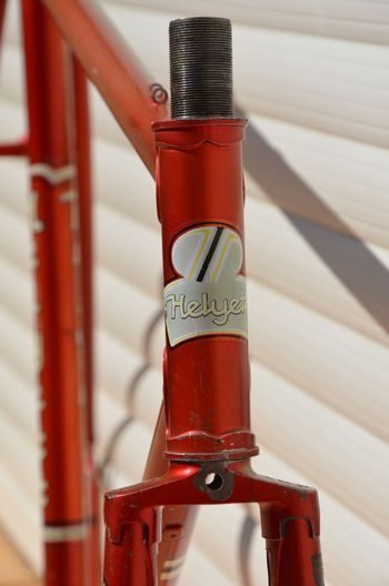 Used Helyett Vintage French Helyett Spéciale Road Bike Frame And Fork Made From Full Reynolds 531 Steel Tubing. Frameset 1981 Road & Gravel, Red — image 4 of 41