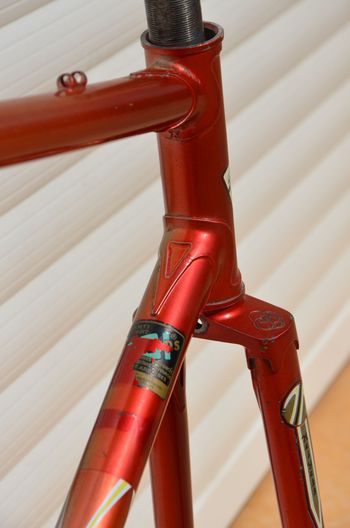 Used Helyett Vintage French Helyett Spéciale Road Bike Frame And Fork Made From Full Reynolds 531 Steel Tubing. Frameset 1981 Road & Gravel, Red — image 15 of 41