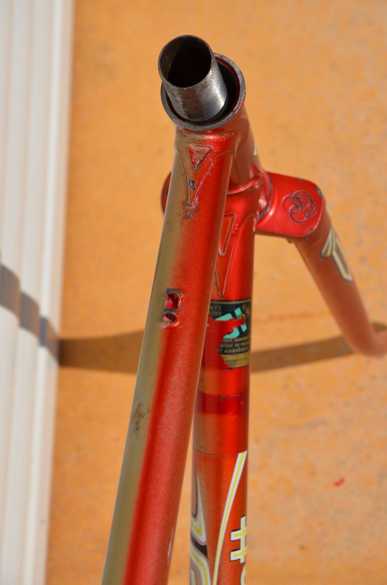Used Helyett Vintage French Helyett Spéciale Road Bike Frame And Fork Made From Full Reynolds 531 Steel Tubing. Frameset 1981 Road & Gravel, Red — image 18 of 41