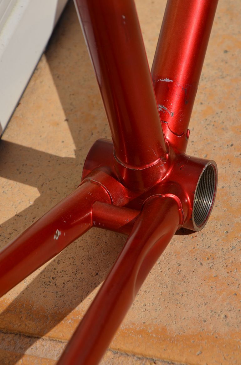 Used Helyett Vintage French Helyett Spéciale Road Bike Frame And Fork Made From Full Reynolds 531 Steel Tubing. Frameset 1981 Road & Gravel, Red — image 14 of 41