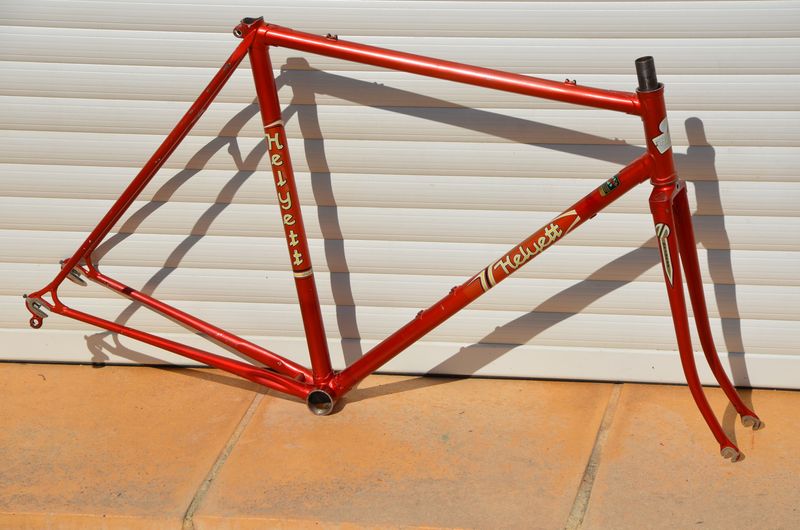 Tweedehands Helyett Vintage French Helyett Spéciale Road Bike Frame And Fork Made From Full Reynolds 531 Steel Tubing. Frameset 1981 Road & Gravel