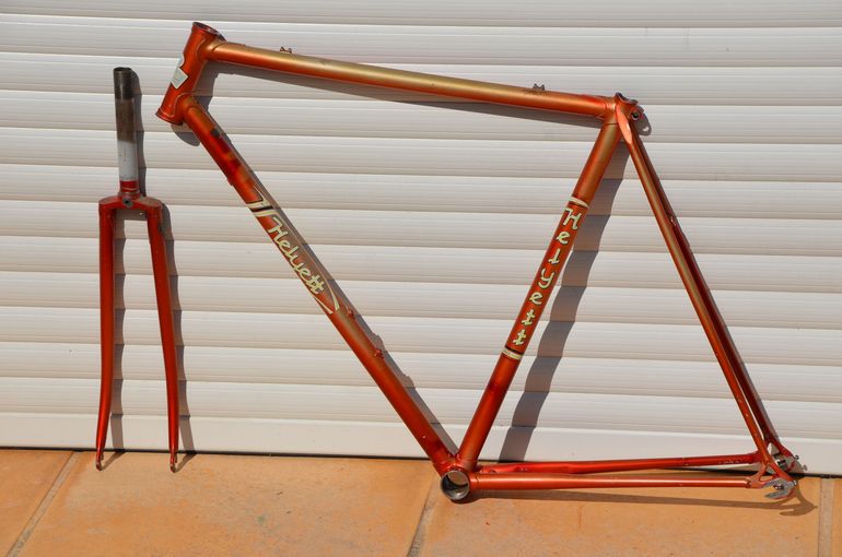 Used Helyett Vintage French Helyett Spéciale Road Bike Frame And Fork Made From Full Reynolds 531 Steel Tubing. Frameset 1981 Road & Gravel, Red — image 19 of 41