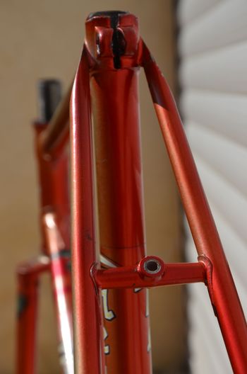 Used Helyett Vintage French Helyett Spéciale Road Bike Frame And Fork Made From Full Reynolds 531 Steel Tubing. Frameset 1981 Road & Gravel, Red — image 34 of 41