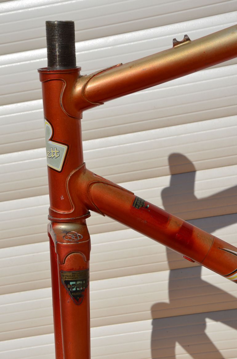 Used Helyett Vintage French Helyett Spéciale Road Bike Frame And Fork Made From Full Reynolds 531 Steel Tubing. Frameset 1981 Road & Gravel, Red — image 28 of 41