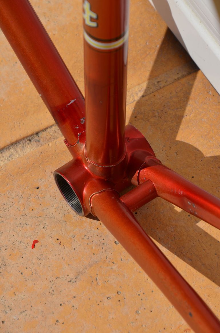 Used Helyett Vintage French Helyett Spéciale Road Bike Frame And Fork Made From Full Reynolds 531 Steel Tubing. Frameset 1981 Road & Gravel, Red — image 36 of 41
