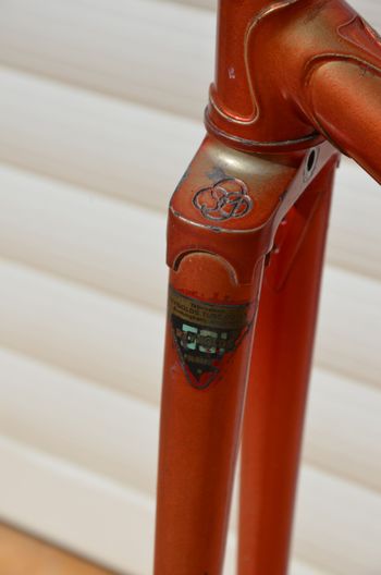 Used Helyett Vintage French Helyett Spéciale Road Bike Frame And Fork Made From Full Reynolds 531 Steel Tubing. Frameset 1981 Road & Gravel, Red — image 38 of 41