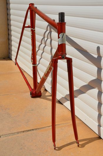 Used Helyett Vintage French Helyett Spéciale Road Bike Frame And Fork Made From Full Reynolds 531 Steel Tubing. Frameset 1981 Road & Gravel, Red — image 3 of 41