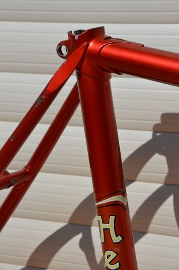 Used Helyett Vintage French Helyett Spéciale Road Bike Frame And Fork Made From Full Reynolds 531 Steel Tubing. Frameset 1981 Road & Gravel, Red — image 5 of 41