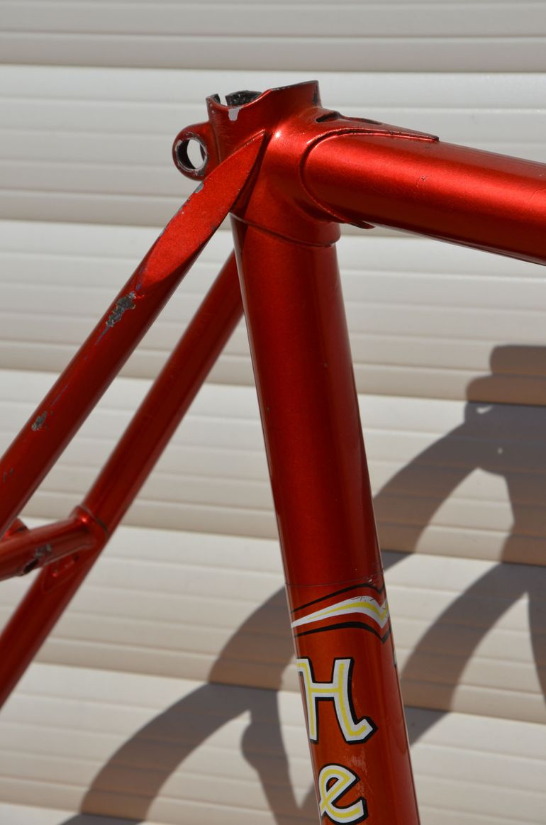 Used Helyett Vintage French Helyett Spéciale Road Bike Frame And Fork Made From Full Reynolds 531 Steel Tubing. Frameset 1981 Road & Gravel, Red — image 5 of 41