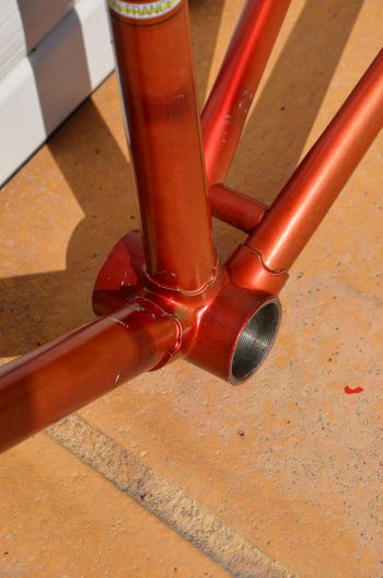 Used Helyett Vintage French Helyett Spéciale Road Bike Frame And Fork Made From Full Reynolds 531 Steel Tubing. Frameset 1981 Road & Gravel, Red — image 29 of 41