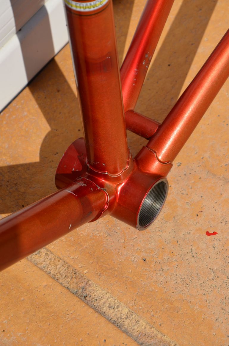 Used Helyett Vintage French Helyett Spéciale Road Bike Frame And Fork Made From Full Reynolds 531 Steel Tubing. Frameset 1981 Road & Gravel, Red — image 29 of 41