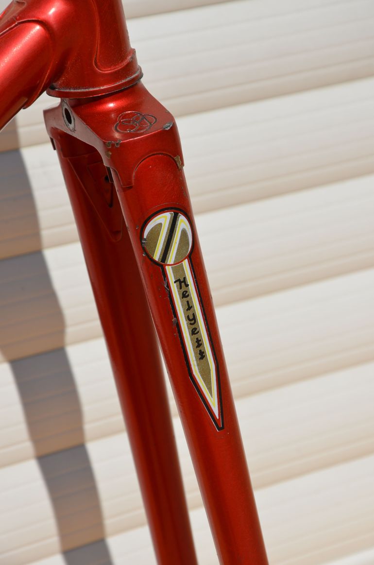 Used Helyett Vintage French Helyett Spéciale Road Bike Frame And Fork Made From Full Reynolds 531 Steel Tubing. Frameset 1981 Road & Gravel, Red — image 17 of 41