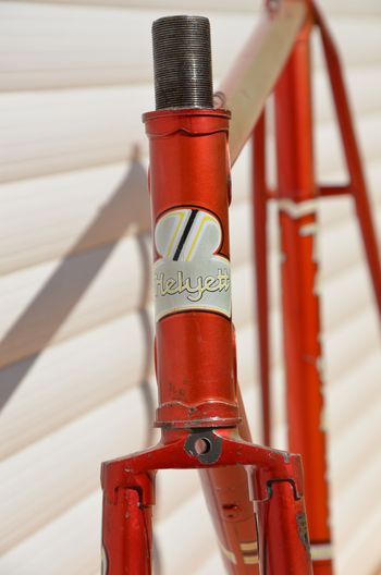 Used Helyett Vintage French Helyett Spéciale Road Bike Frame And Fork Made From Full Reynolds 531 Steel Tubing. Frameset 1981 Road & Gravel, Red — image 22 of 41