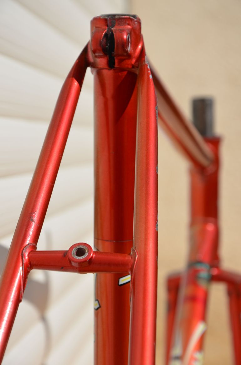 Used Helyett Vintage French Helyett Spéciale Road Bike Frame And Fork Made From Full Reynolds 531 Steel Tubing. Frameset 1981 Road & Gravel, Red — image 13 of 41