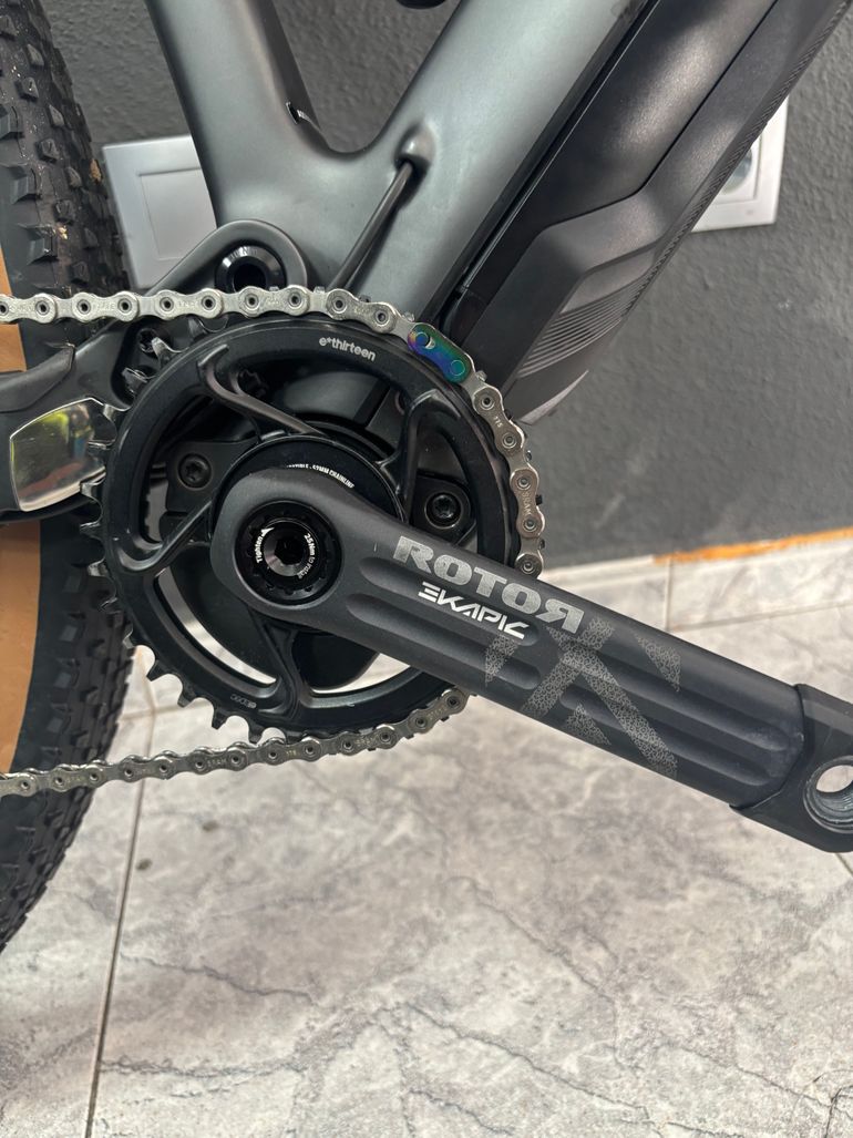Used Trek e caliber 9.6 Carbono 2022 Mountainbike, Light Gray — image 7 of 24