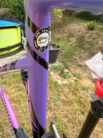 Gebrauchtes Specialized Tarmac S-WORKS 2023 Road & Gravel, Violett — Bild 12 von 19