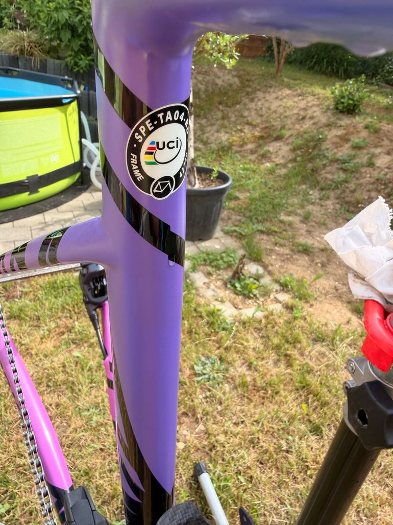 Gebrauchtes Specialized Tarmac S-WORKS 2023 Road & Gravel, Violett — Bild 12 von 19