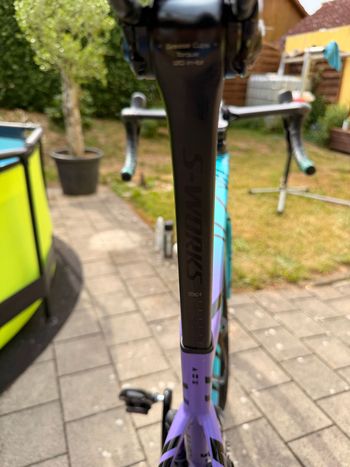 Gebrauchtes Specialized Tarmac S-WORKS 2023 Road & Gravel, Violett — Bild 19 von 19