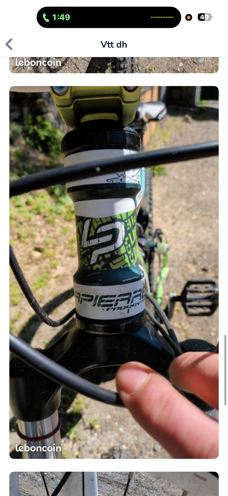 Used Lapierre VTT 2012 Mountainbike, Green — image 5 of 9