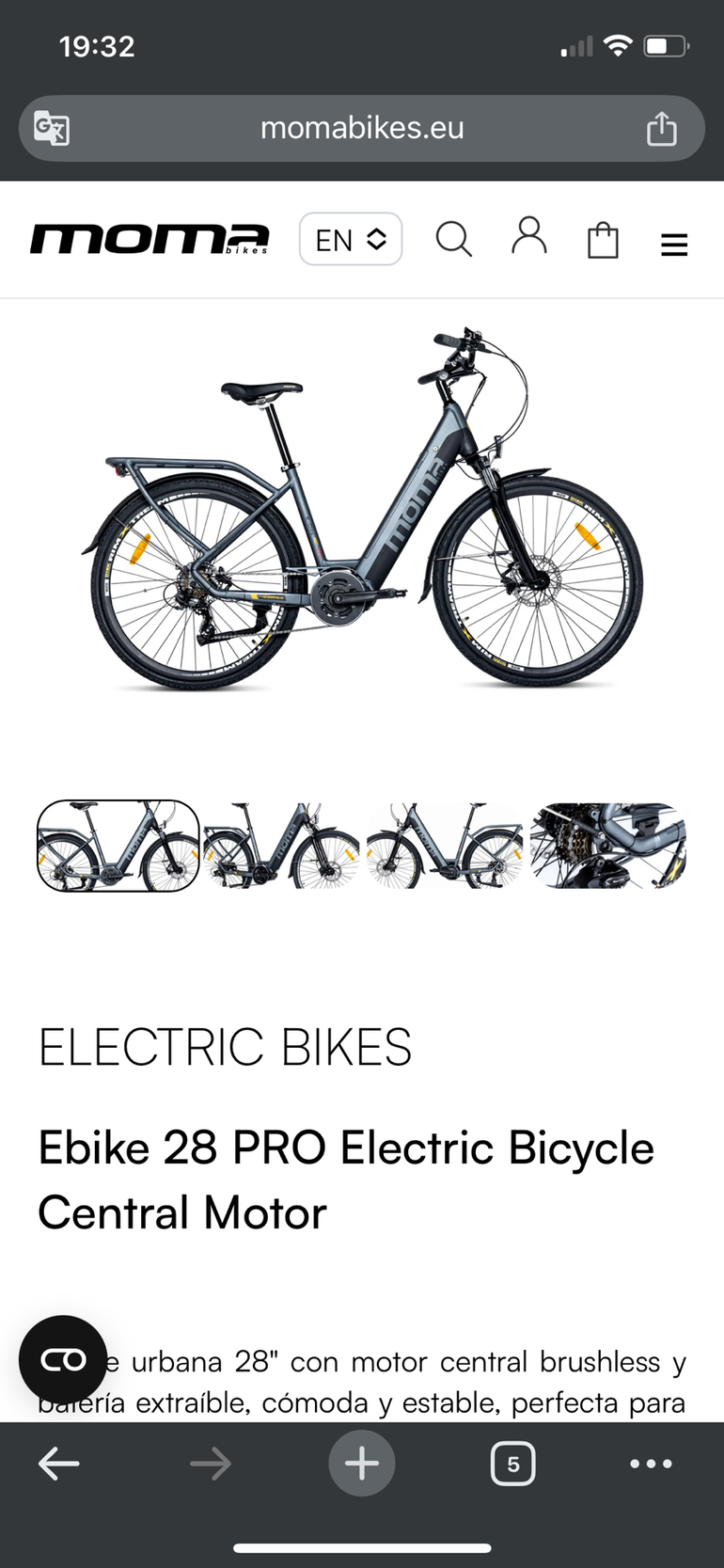 Used Moma Moma Custom Shimano Ultegra 2025 Mountainbike — image 4 of 6