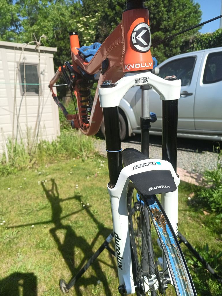 Used Knolly Delirium Dawn Patrol 2019 Frameset 2019 Mountainbike, Orange, 27.5 — image 3 of 10