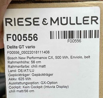 Riese & Müller, Delite GT Vario 2020