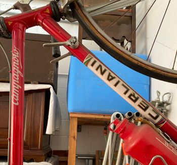 Used cerliani Cerliani Custom Campagnolo Record 1977 Road & Gravel, Red — image 3 of 4