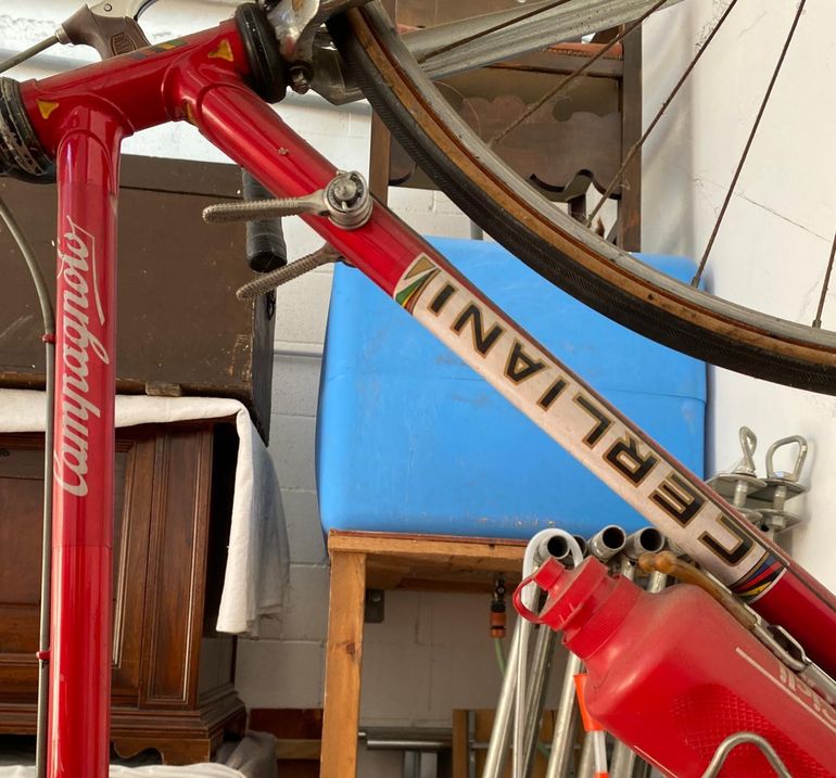 Used cerliani Cerliani Custom Campagnolo Record 1977 Road & Gravel, Red — image 3 of 4