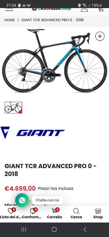 Used Giant tcr Giant tcr Custom Shimano Dura Ace 2018 Road & Gravel — image 5 of 8