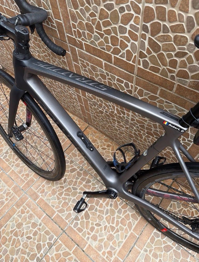 Used Polygon Strattos Shimano Ultegra Di2 2023 Road & Gravel, Light Gray — image 12 of 17