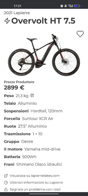 Used Lapierre Overvolt Shimano Deore 2021 Mountainbike, Black — image 13 of 40