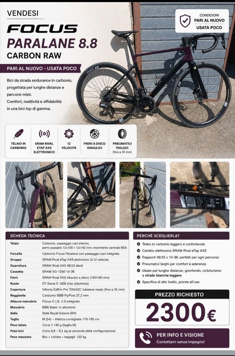 Gebrauchtes Focus PARALANE 8.8 2024 2024 Road & Gravel, Schwarz — Bild 2 von 7
