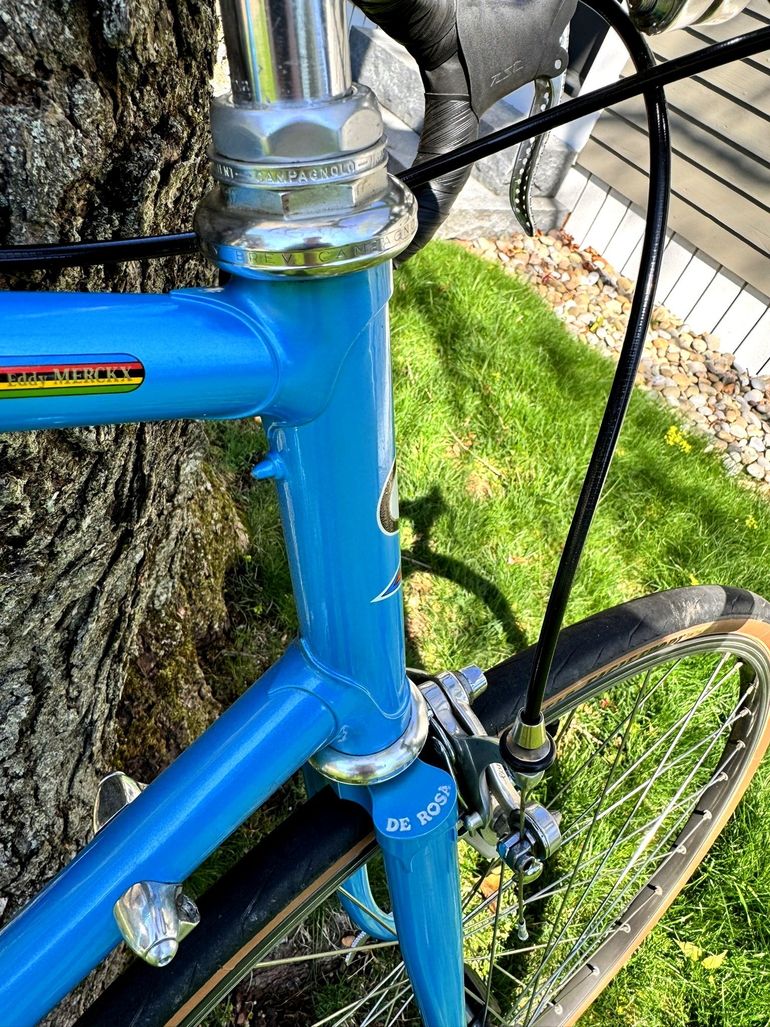 Used De Rosa SLX Professional, Set Up As Fixed-gear 1986 Road & Gravel, Blue — image 11 of 14
