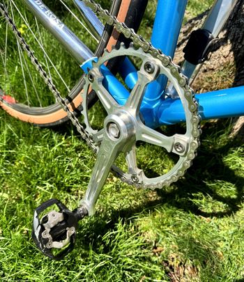 Used De Rosa SLX Professional, Set Up As Fixed-gear 1986 Road & Gravel, Blue — image 3 of 14