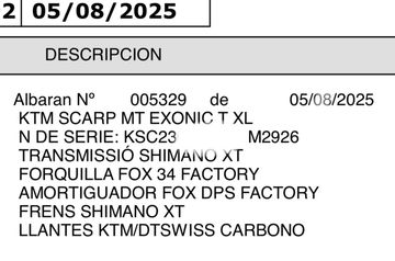 Tweedehands KTM Scarp Shimano Deore XT 2025 Mountainbike — afbeelding 2 van 3