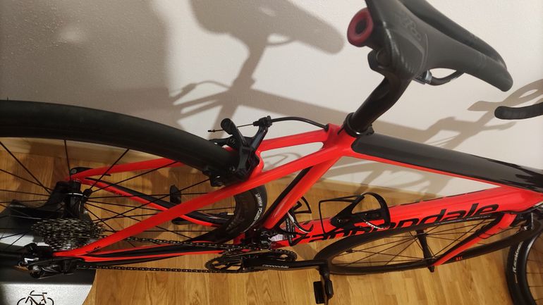 Used Cannondale Cannondale SuperSix EVO Hi-MOD Dura Ace 2017 Road & Gravel, Red — image 4 of 8
