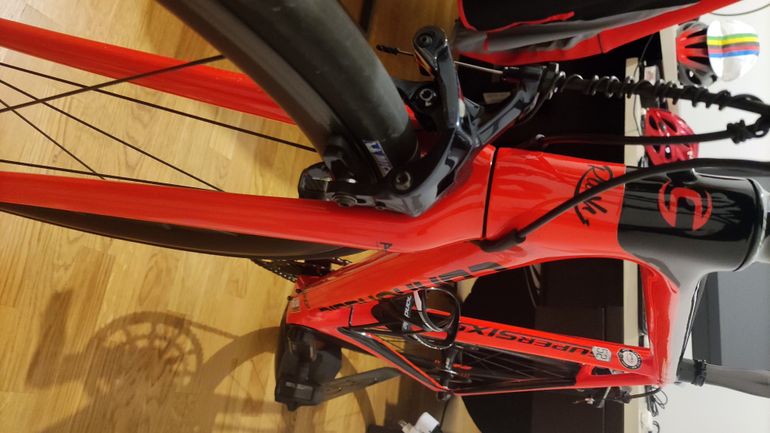 Used Cannondale Cannondale SuperSix EVO Hi-MOD Dura Ace 2017 Road & Gravel, Red — image 3 of 8