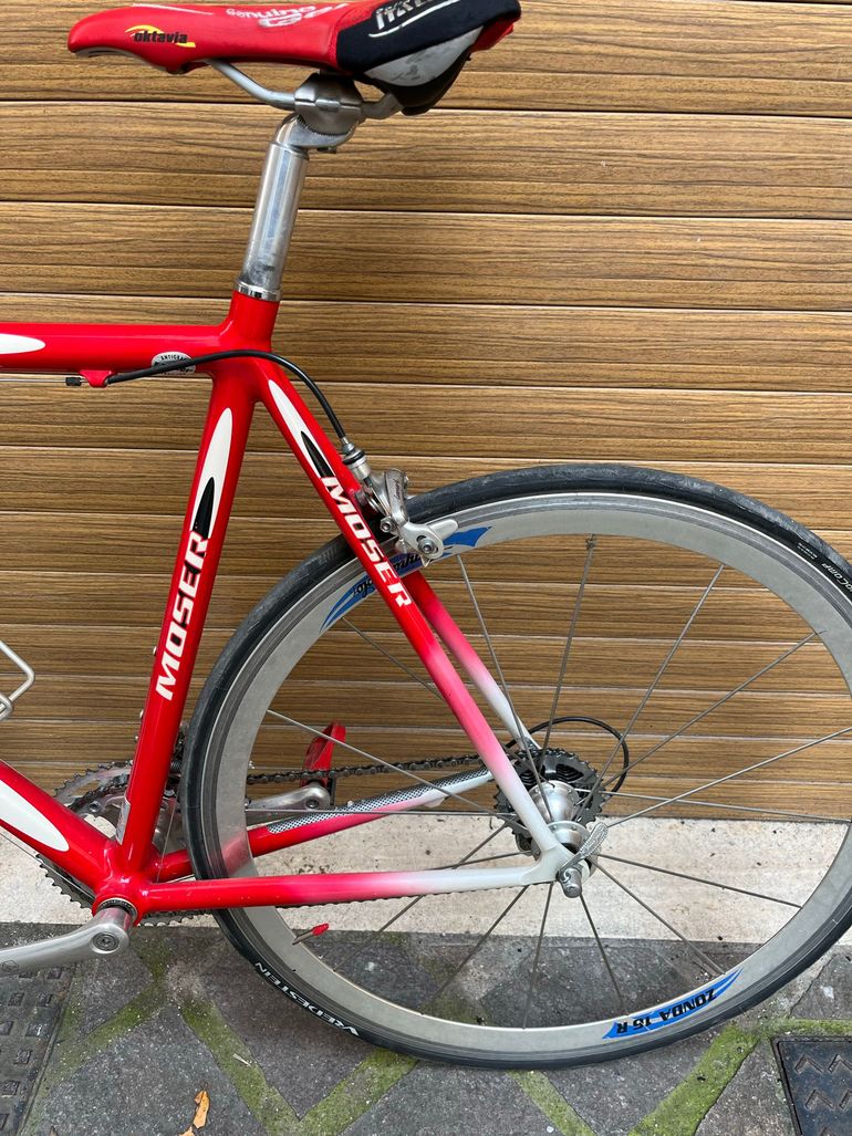 Used Moser Moser Custom Campagnolo Super Record EPS 2000 Road & Gravel, Red — image 2 of 16