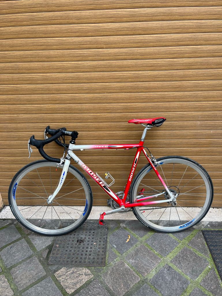 Used Moser Moser Custom Campagnolo Super Record EPS 2000 Road & Gravel, Red — image 1 of 16