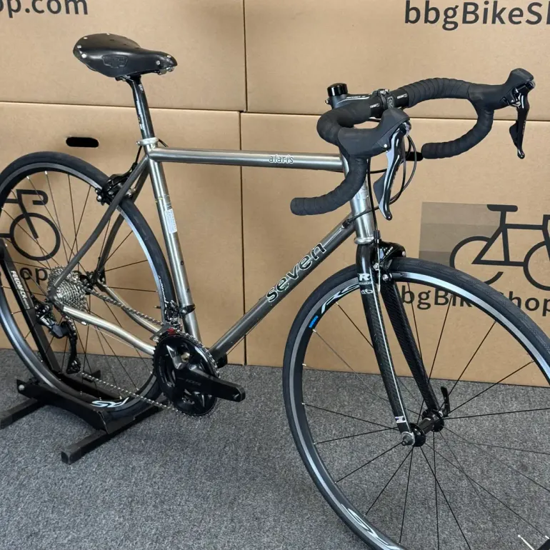 Used Seven Cycles Seven Cycles Alaris (Axiom S) Titanium 3AL/2.5V Road Bike-2004 (54cm) 2004 Road & Gravel, Light Gray — image 7 of 8