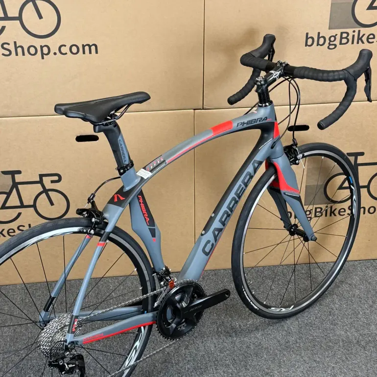 Used Carrera Carrera Phibra Evo - 11-speed Shimano 105 2018 (58cm) 2018 Road & Gravel, Light Gray — image 3 of 9